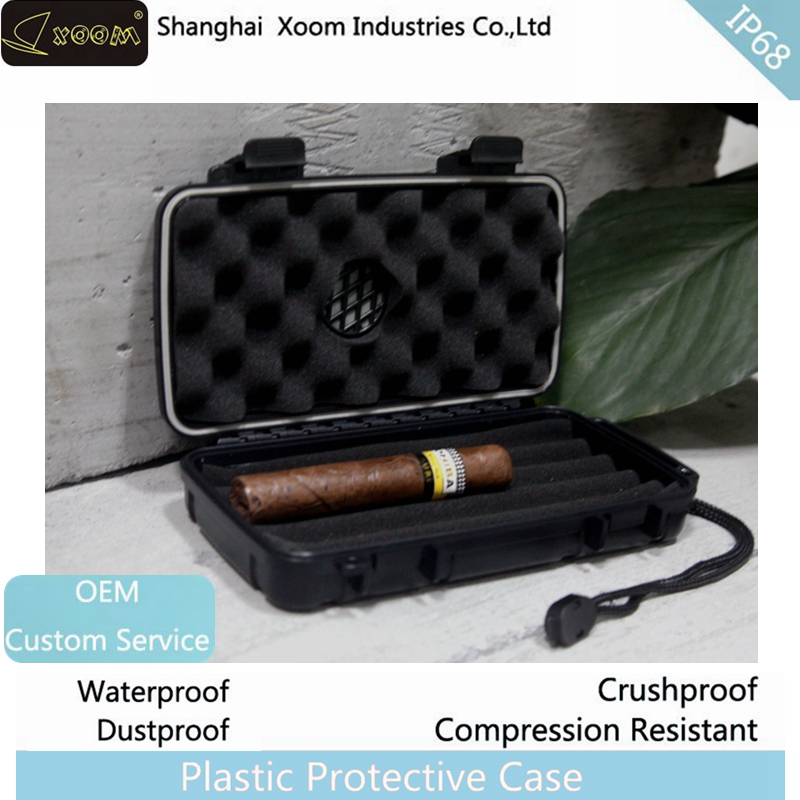 Wholesale Modern Small Travel Portable Solid Cigar Case Plastic Cigar