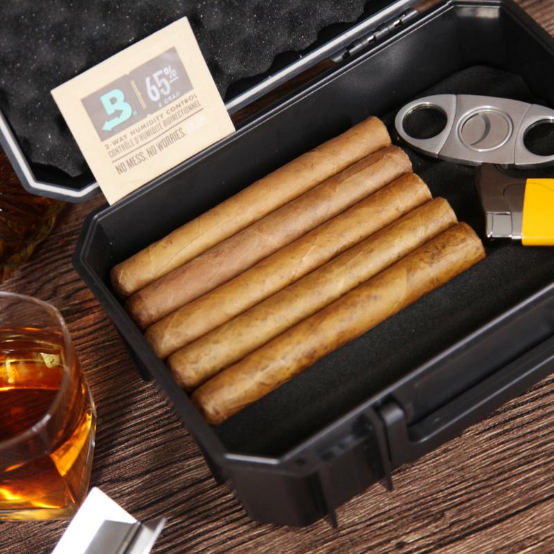 [BP1601CI] [20CT] Factory 2022 NEW Design Large Cigar Travel Case