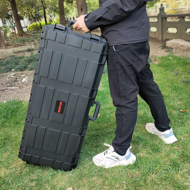 Waterproof Military Case wholesale plastic hard Tactical Long Gun Case with wheels Buy Long
