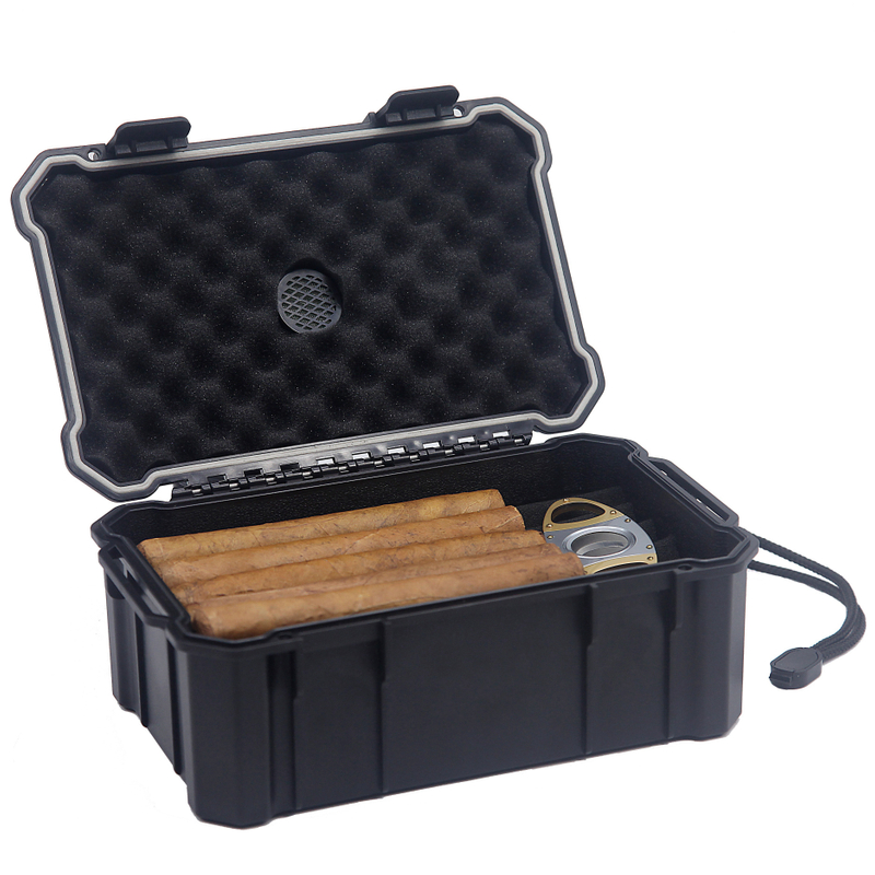High End Hard Travel Humidor Case Waterproof custom Cigar humidor Box