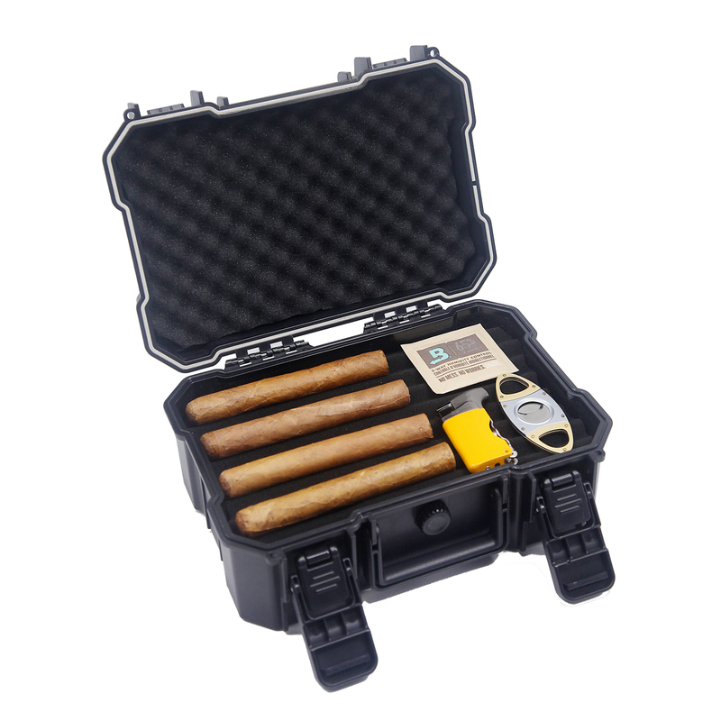 Hard Plastic Smoking Kit Case Cigar Humidor Box Smoke Shop Supplies