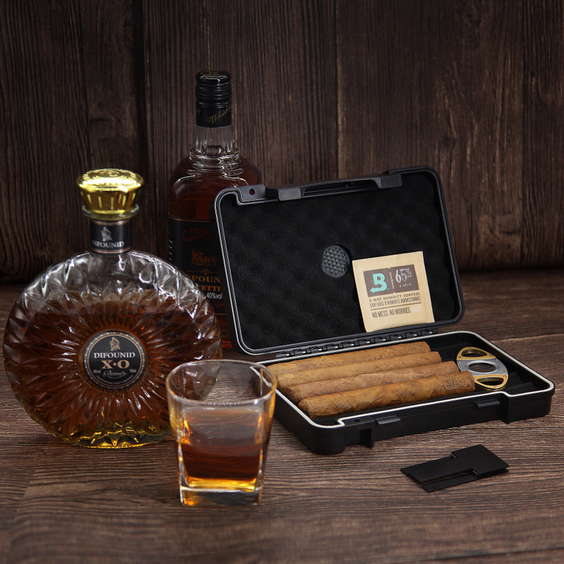 [BP1402CI] [5CT] Factory NEW DESIGN Waterproof Cigar Travel Case