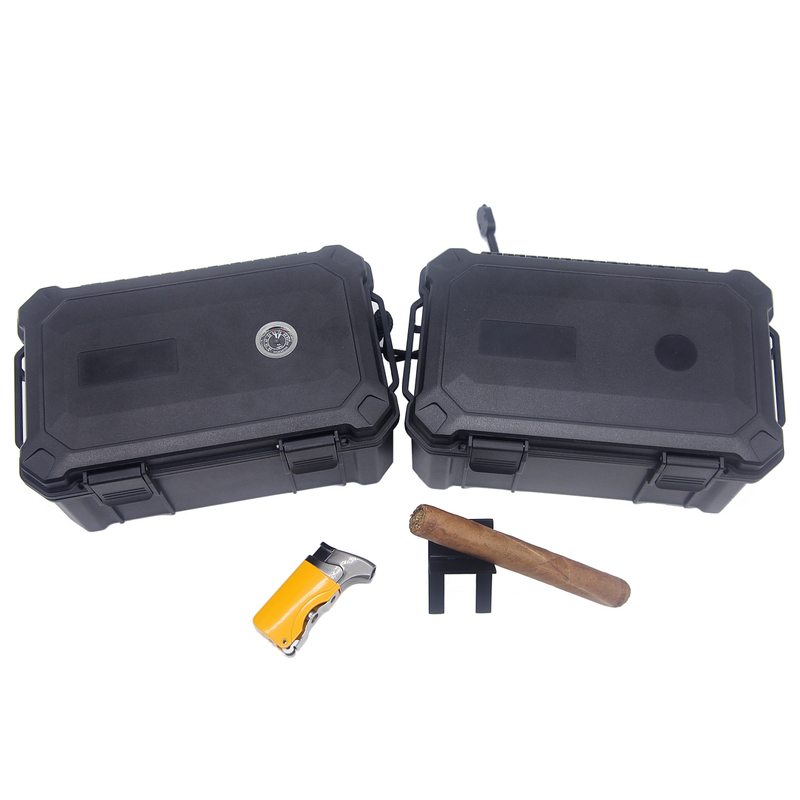 High End Hard Travel Humidor Case Waterproof custom Cigar humidor Box