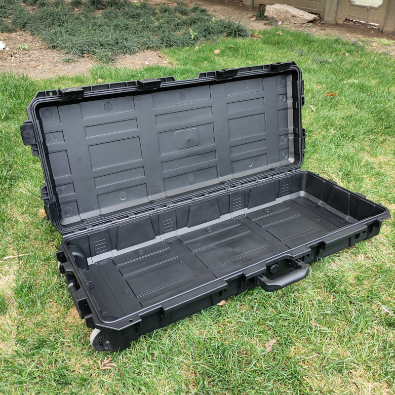 Boxplus All Weather Tactical Gun Case Scoped Rifle Case Plastic Pistol
