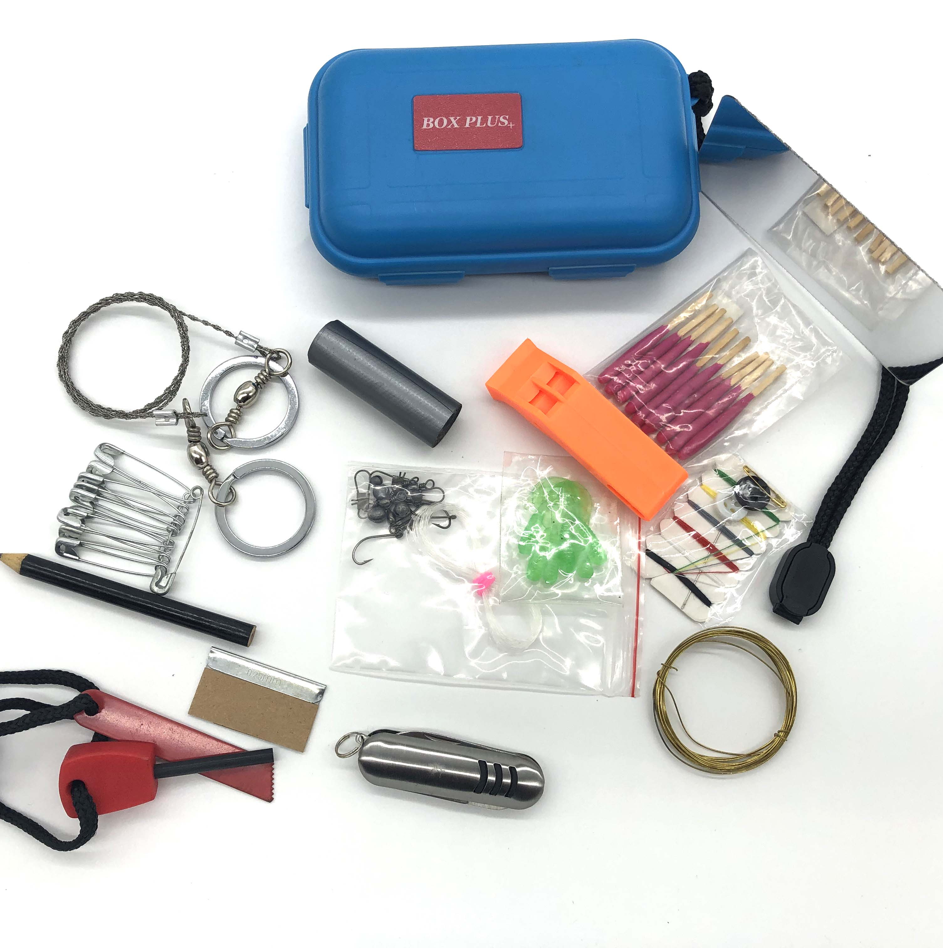 China plastic waterproof Survival Gear kit manufacturers, plastic