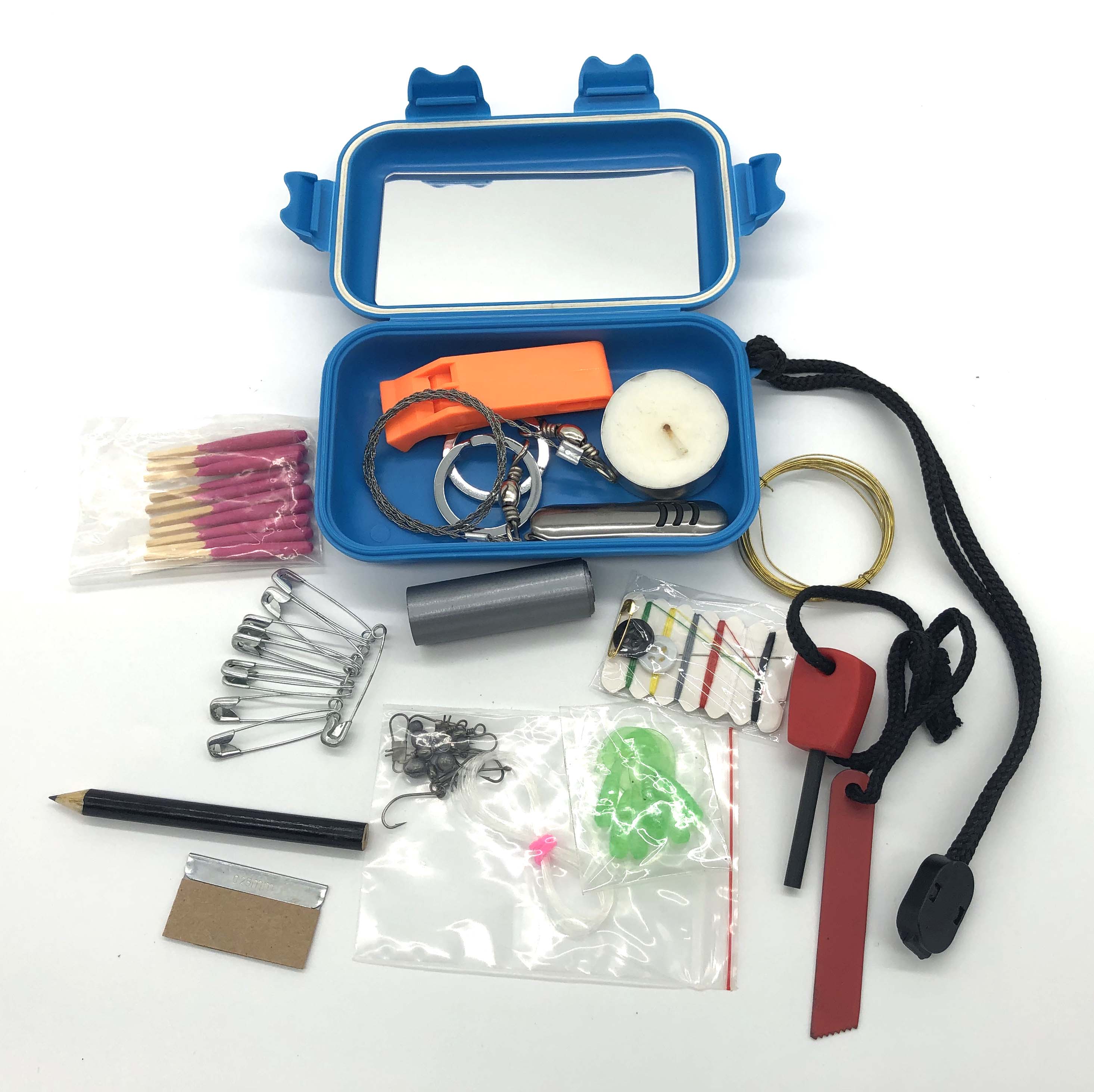 China plastic waterproof Survival Gear kit manufacturers, plastic